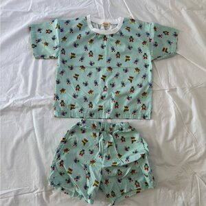 Kids Pajama Set - Playful Print in Light Blue